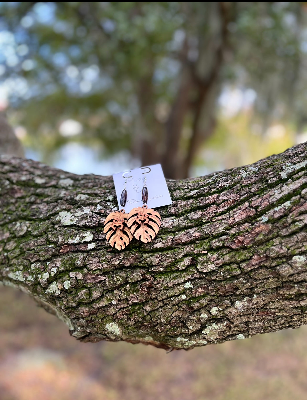 Coqui Monstera Earrings